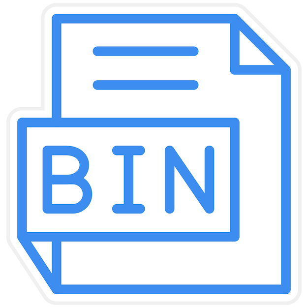 Diseño vectorial Estilo del icono BIN