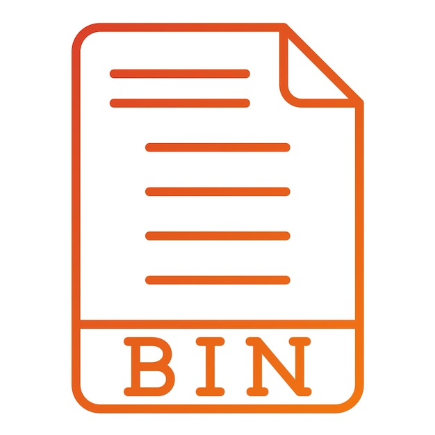 Diseño vectorial Estilo del icono BIN