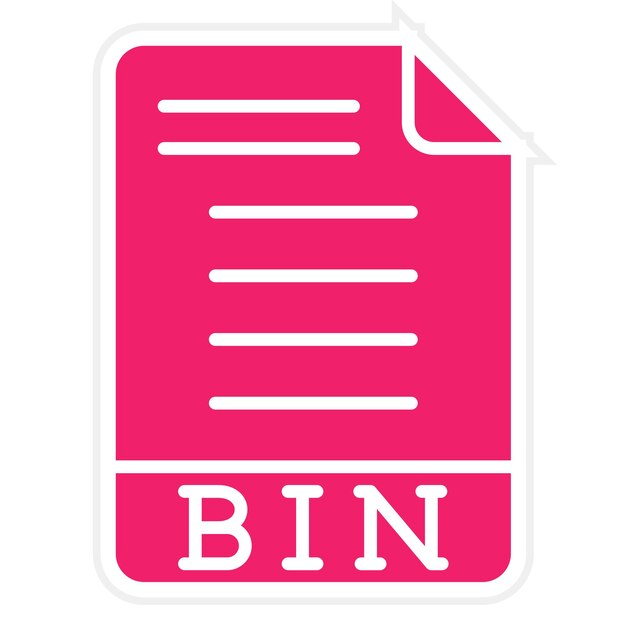 Diseño vectorial Estilo del icono BIN