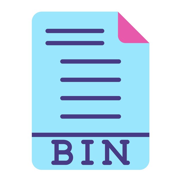 Diseño vectorial Estilo del icono BIN