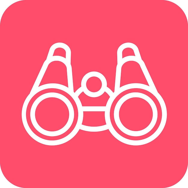 Diseño vectorial Estilo de icono binocular