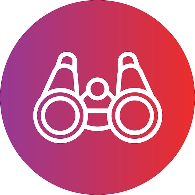 Diseño vectorial Estilo de icono binocular