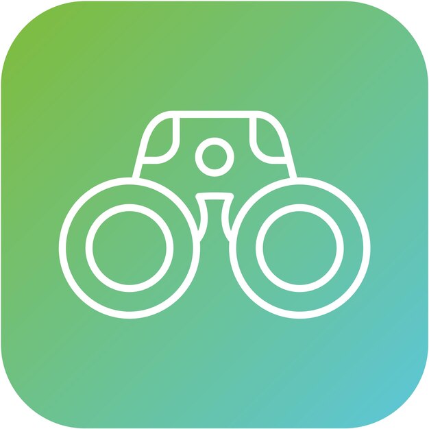 Diseño vectorial Estilo del icono binocular