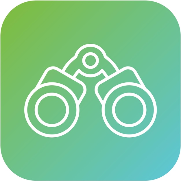 Diseño vectorial Estilo del icono binocular