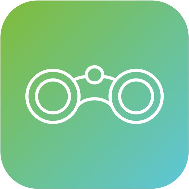 Diseño vectorial Estilo del icono binocular