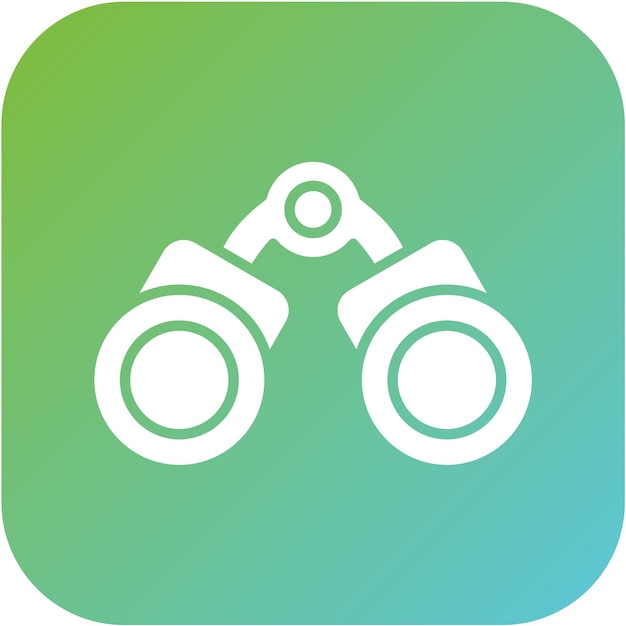 Diseño vectorial Estilo de icono binocular