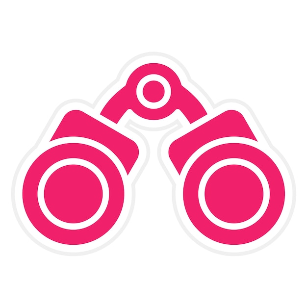 Diseño vectorial Estilo de icono binocular