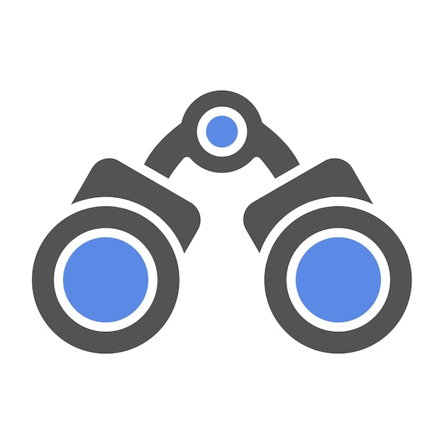 Diseño vectorial Estilo del icono binocular