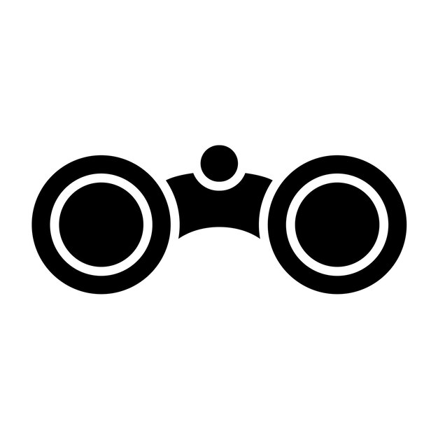 Diseño vectorial Estilo de icono binocular
