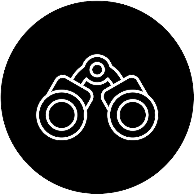 Diseño vectorial Estilo de icono binocular