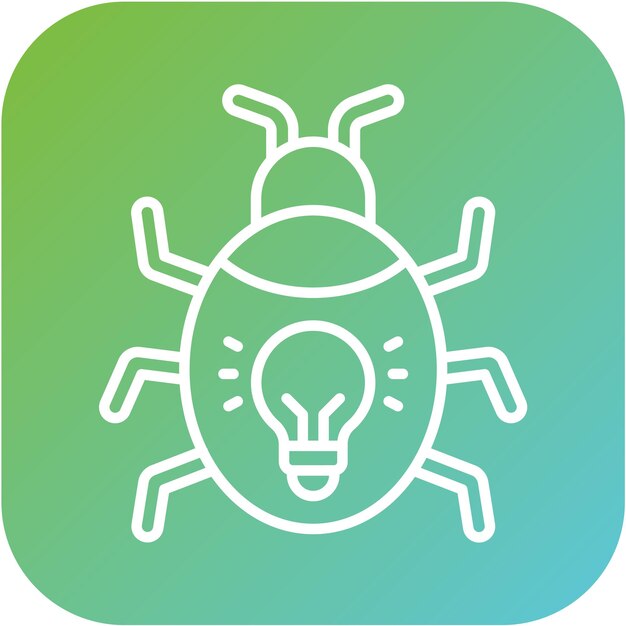Diseño vectorial Estilo del icono de bioluminescencia