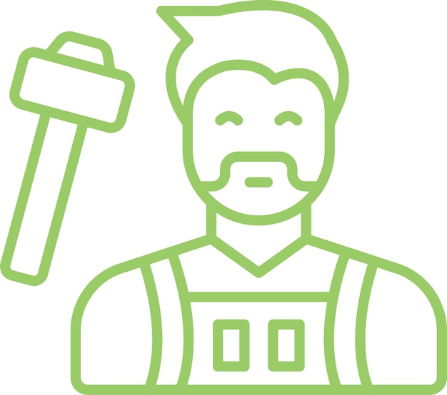 Diseño vectorial Estilo del icono de Blacksmith