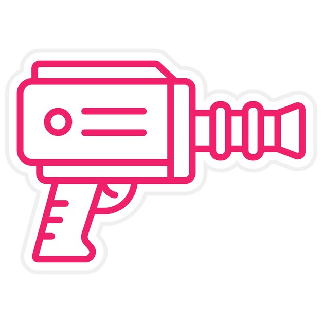 Diseño vectorial del estilo del icono Blaster