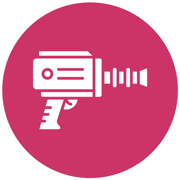 Diseño vectorial del estilo del icono Blaster