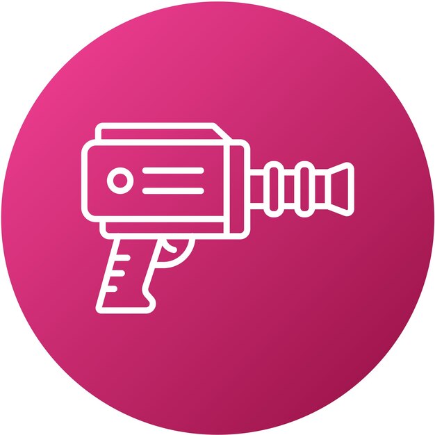 Diseño vectorial del estilo del icono Blaster
