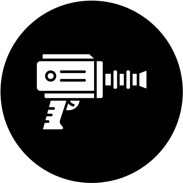 Diseño vectorial del estilo del icono Blaster