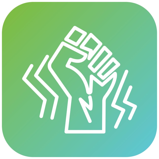 Diseño vectorial estilo de icono Blm