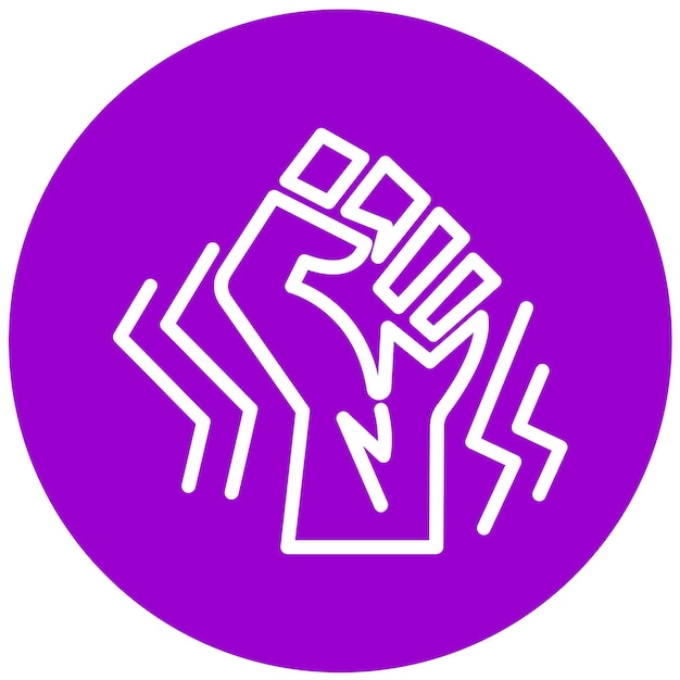 Diseño vectorial estilo de icono Blm