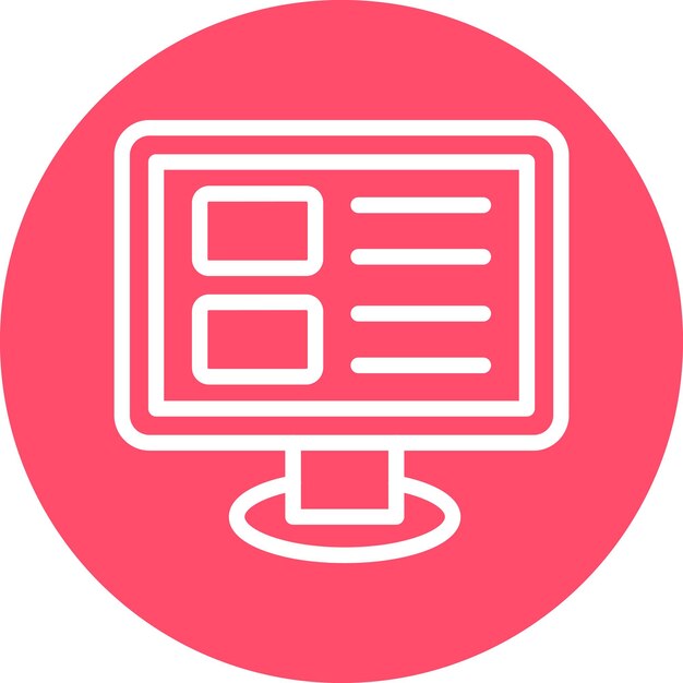 Diseño vectorial Estilo del icono del blog