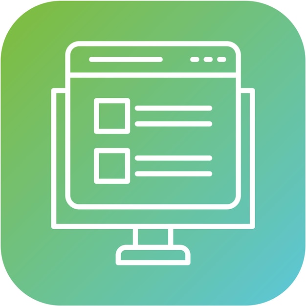 Diseño vectorial Estilo del icono del blog