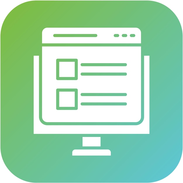 Diseño vectorial Estilo del icono del blog