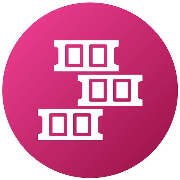 Diseño vectorial Estilo del icono del bloque de hormigón