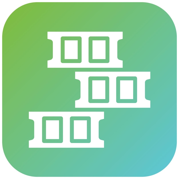 Diseño vectorial Estilo del icono del bloque de hormigón