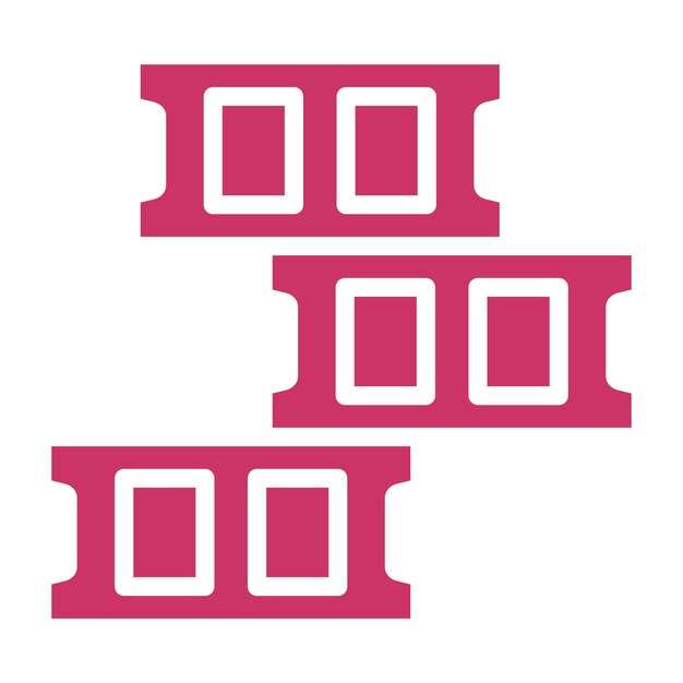 Diseño vectorial Estilo del icono del bloque de hormigón