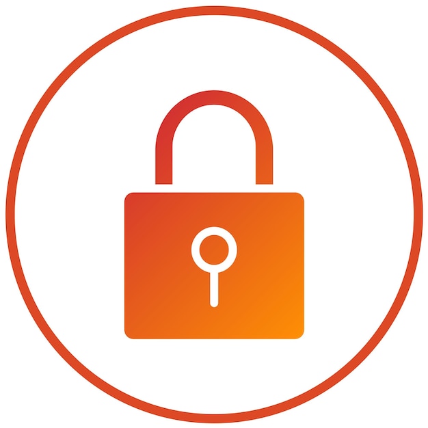 Diseño vectorial Estilo de icono bloqueado