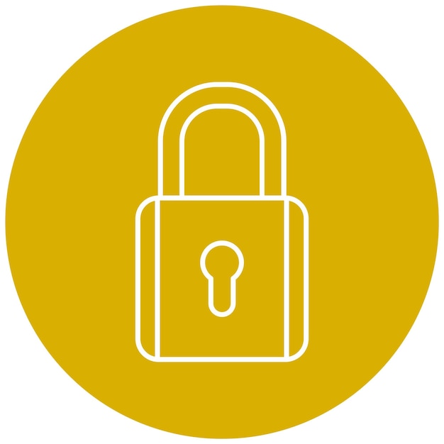 Diseño vectorial Estilo de icono bloqueado