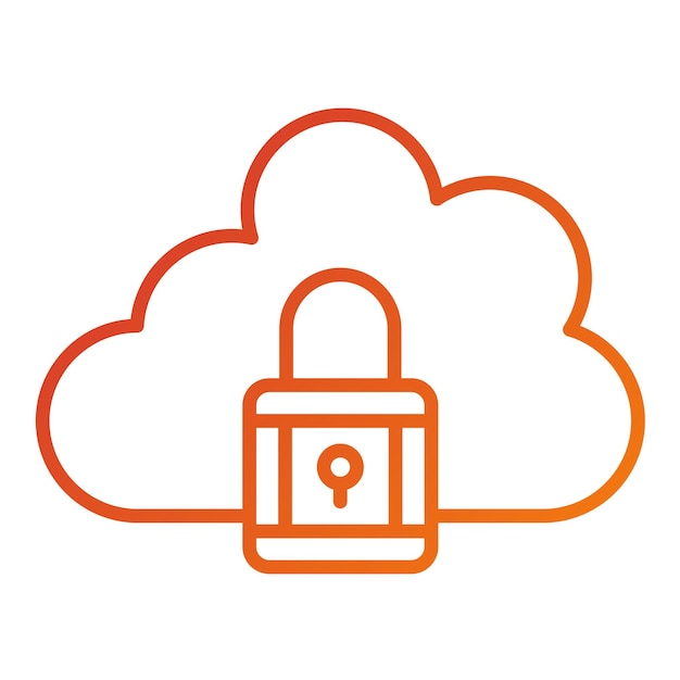 Diseño vectorial Estilo de icono bloqueado