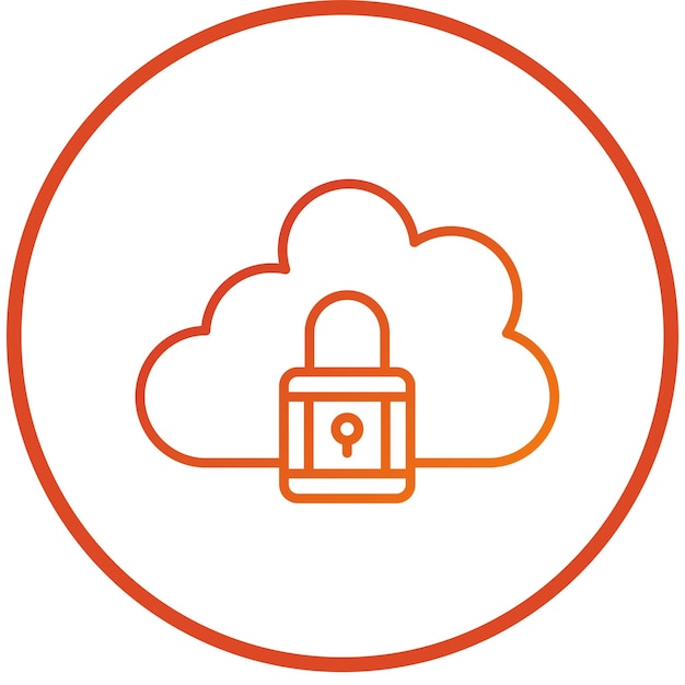Diseño vectorial Estilo de icono bloqueado