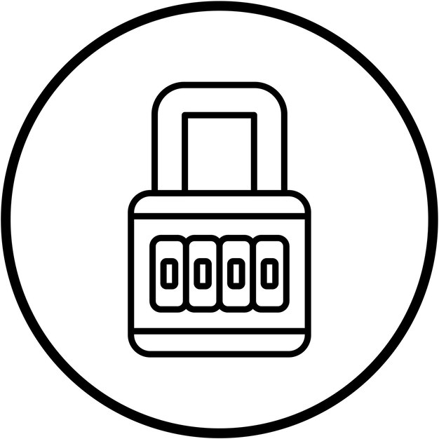 Diseño vectorial Estilo del icono del bloqueador