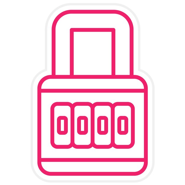 Diseño vectorial Estilo del icono del bloqueador