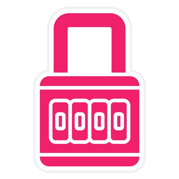Diseño vectorial Estilo del icono del bloqueador