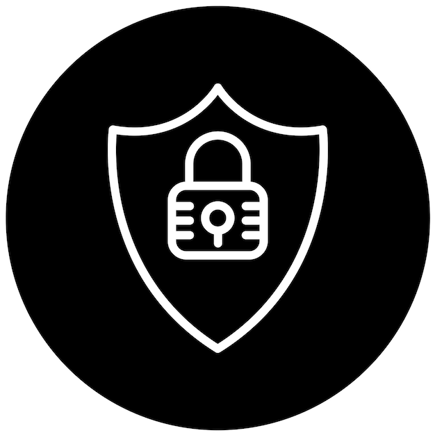 Diseño vectorial Estilo de icono de bloqueo fresco