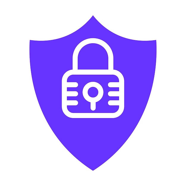 Diseño vectorial Estilo de icono de bloqueo fresco