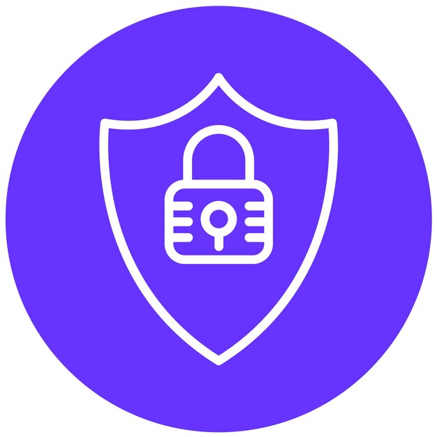 Diseño vectorial Estilo de icono de bloqueo fresco