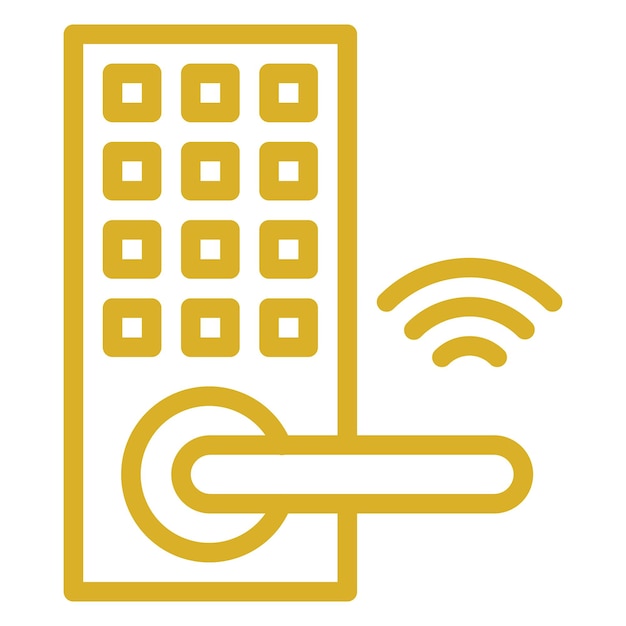 Diseño vectorial Estilo del icono de bloqueo inteligente