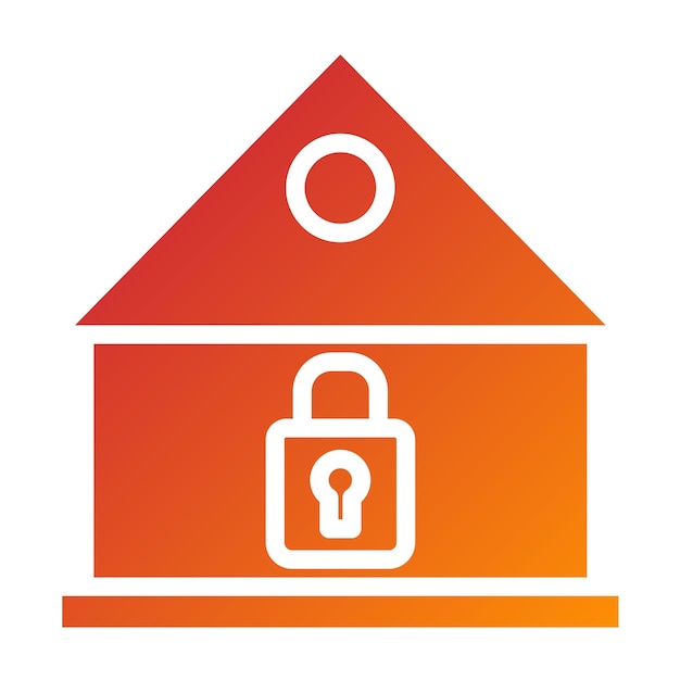 Diseño vectorial Estilo del icono de bloqueo