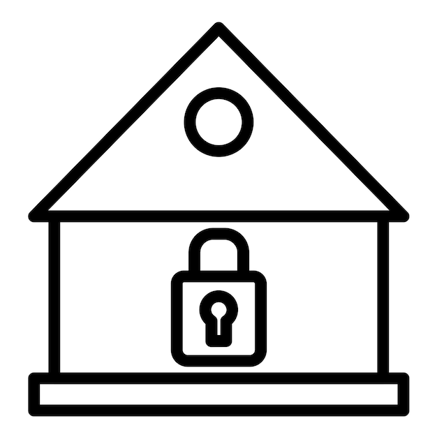 Diseño vectorial Estilo del icono de bloqueo