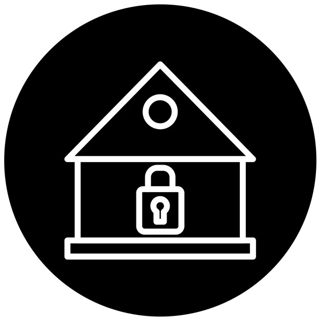 Diseño vectorial Estilo del icono de bloqueo