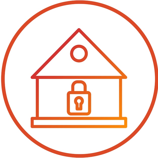 Diseño vectorial Estilo del icono de bloqueo
