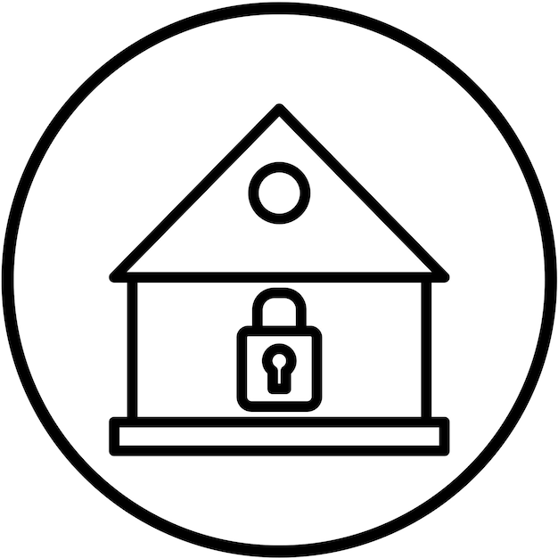 Diseño vectorial Estilo del icono de bloqueo