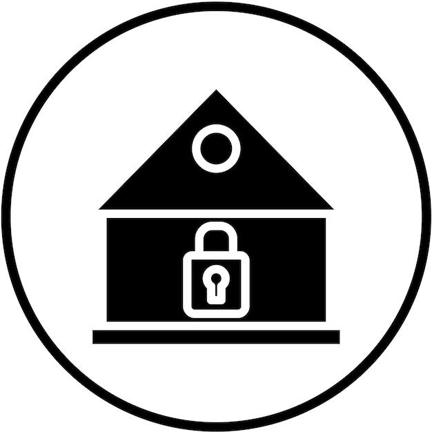 Diseño vectorial Estilo del icono de bloqueo