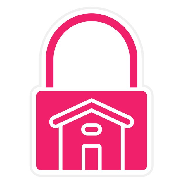 Diseño vectorial Estilo del icono de bloqueo