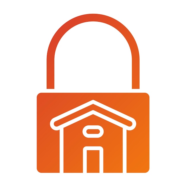 Diseño vectorial Estilo del icono de bloqueo