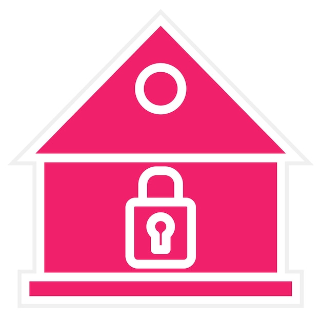 Diseño vectorial Estilo del icono de bloqueo