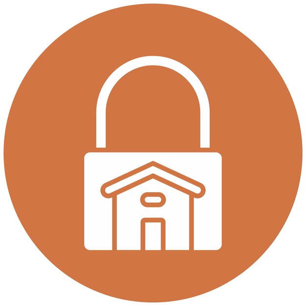 Diseño vectorial Estilo del icono de bloqueo