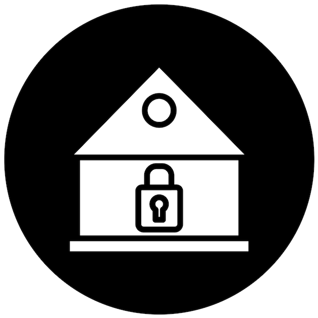 Diseño vectorial Estilo del icono de bloqueo